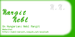 margit nebl business card